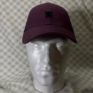 Express Hat Cap Strap Back Purple Black Logo Baseball Cap Adjustable NWT